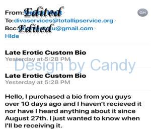 totallipservice is a scam phone sex training with Candy 11 yrs experience